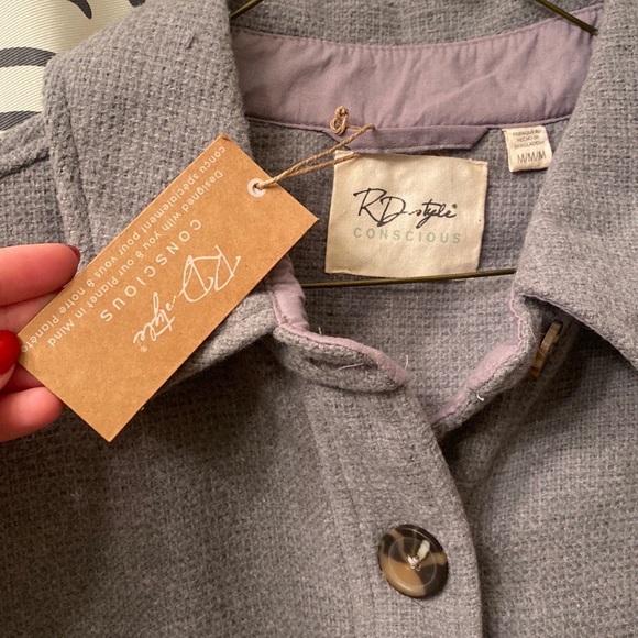 4-Pocket Gray Shacket - Picture 4 of 13